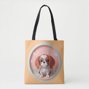 Cavalier King Charles Pink Pastellpapier schneiden