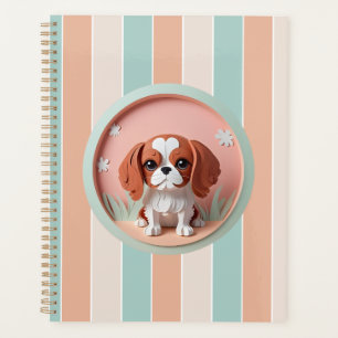 Cavalier King Charles Pink Pastellpapier schneiden Planer