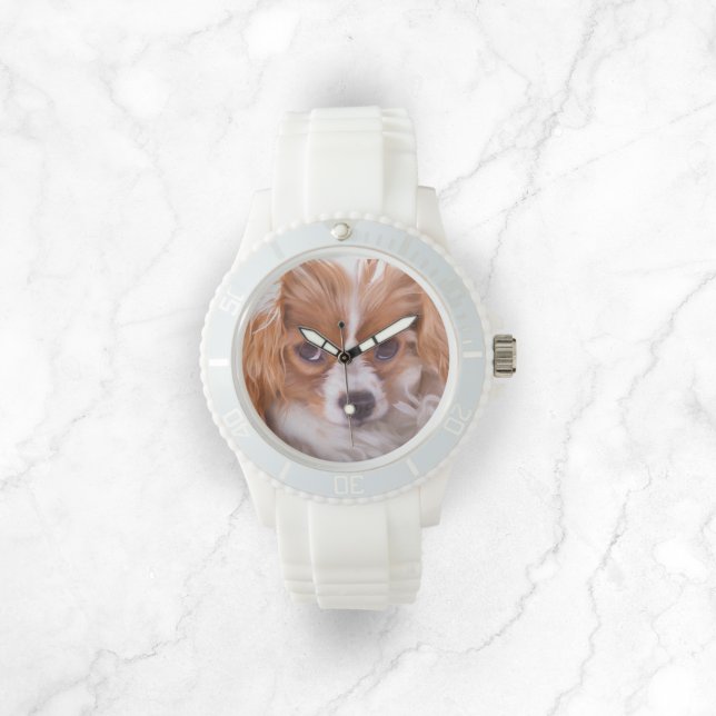 Cavalier King Charles Puppy Wrist Watch Armbanduhr (Von Creator hochgeladen)