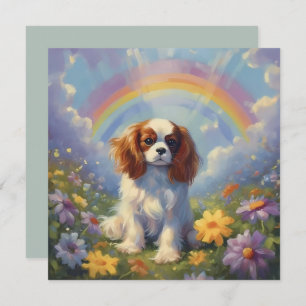 Cavalier King Charles Rainbow Custom Dog Name