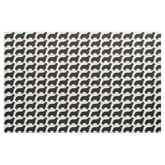 Cavalier King Charles schwarz und tan silo Stoff (Yard (91,4 cm))