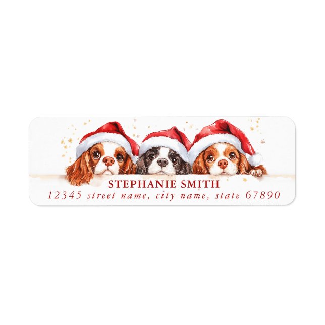 Cavalier King Charles Spaniel Address Labels (Vorne)