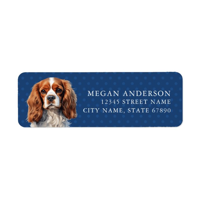 Cavalier King Charles Spaniel Address Labels (Vorne)