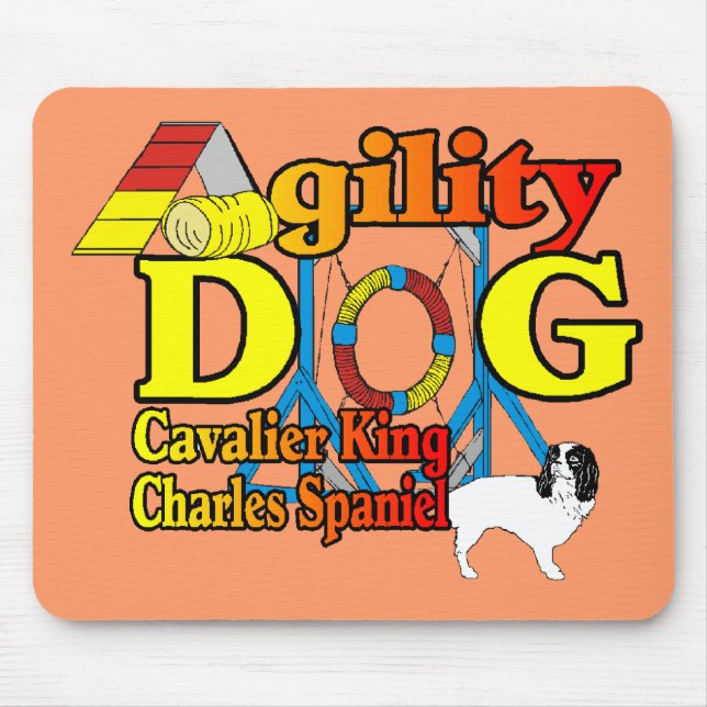 Cavalier_King_Charles_Spaniel_Agility Mousepad (Vorne)