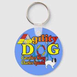 Cavalier_King_Charles_Spaniel_Agility Schlüsselanhänger