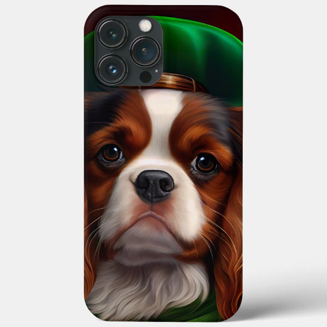 Cavalier King Charles Spaniel am St. Patrick's Day Case-Mate iPhone Hülle (Rückseite)