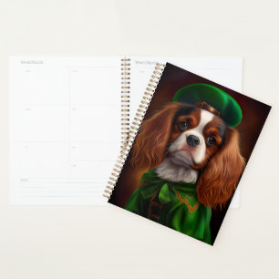 Cavalier King Charles Spaniel am St. Patrick's Day Planer