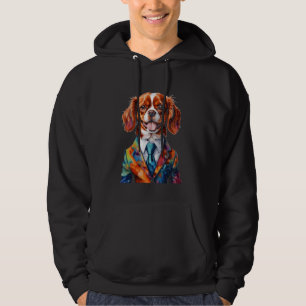 Cavalier King Charles Spaniel Anzug Dog Funny Prin Hoodie