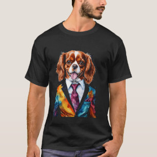 Cavalier King Charles Spaniel Anzug Dog Funny Prin T-Shirt