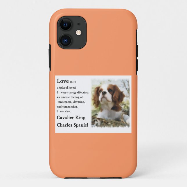 Cavalier King Charles Spaniel Art Liebe is Case-Mate iPhone Hülle (Rückseite)