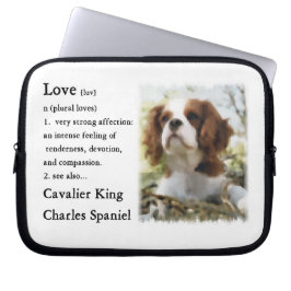 Cavalier King Charles Spaniel Art Liebe is Laptopschutzhülle