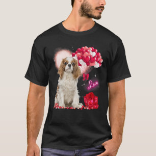 Cavalier King Charles Spaniel Balloon Herz Valent T-Shirt