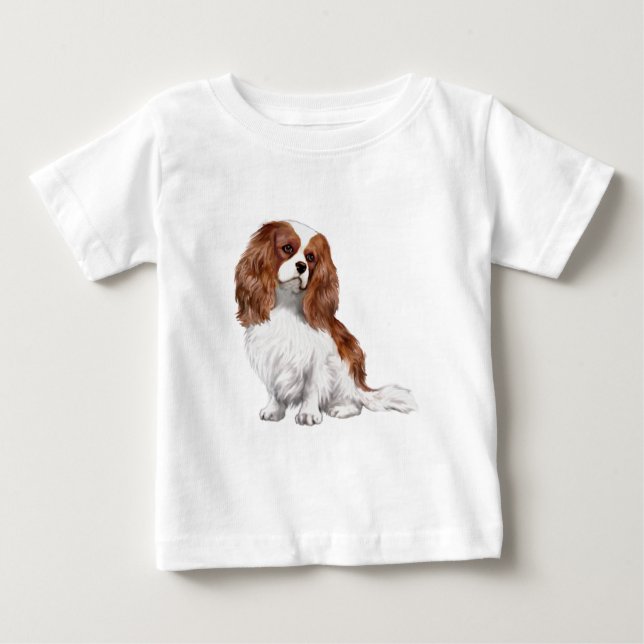 Cavalier King Charles Spaniel (Blenheim A) Baby T-shirt (Vorderseite)