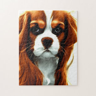 cavalier king charles spaniel blenheim anime puzzle
