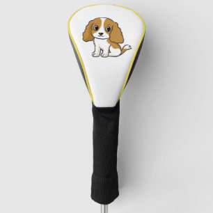 cavalier king charles spaniel blenheim Cartoon Golf Headcover