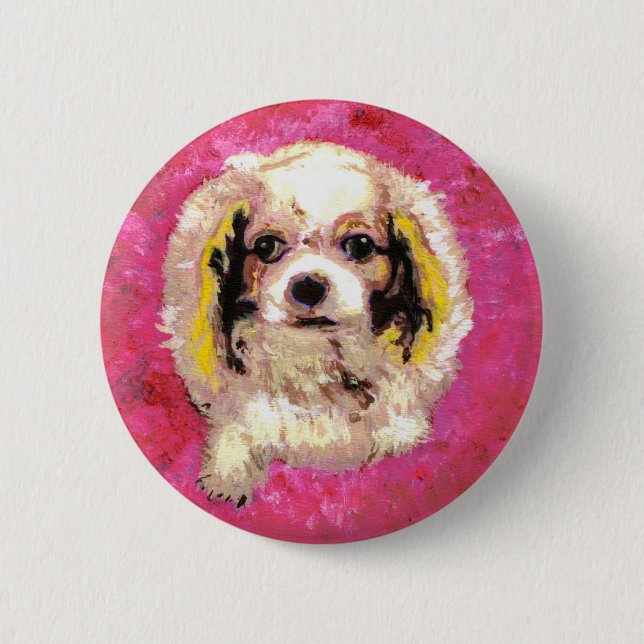Cavalier King Charles Spaniel Button (Vorderseite)