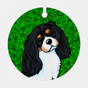 Cavalier King Charles Spaniel Button Ornament Aus Metall