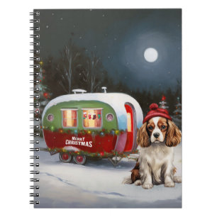 Cavalier King Charles Spaniel Caravan Weihnachten Notizblock