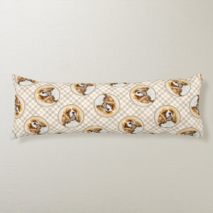 Cavalier King Charles Spaniel Cav Dog Art Malerei Seitenschläferkissen