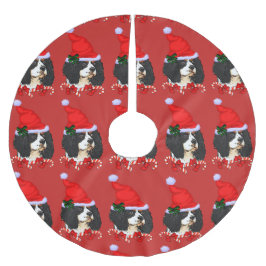 Cavalier King Charles Spaniel Christmas Merry Polyester Weihnachtsbaumdecke