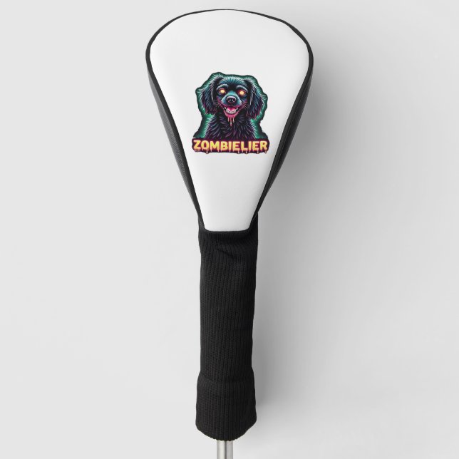 Cavalier King Charles Spaniel CKCS Zombie Dog Hall Golf Headcover (Vorderseite)