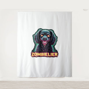 Cavalier King Charles Spaniel CKCS Zombie Dog Hall Wandteppich