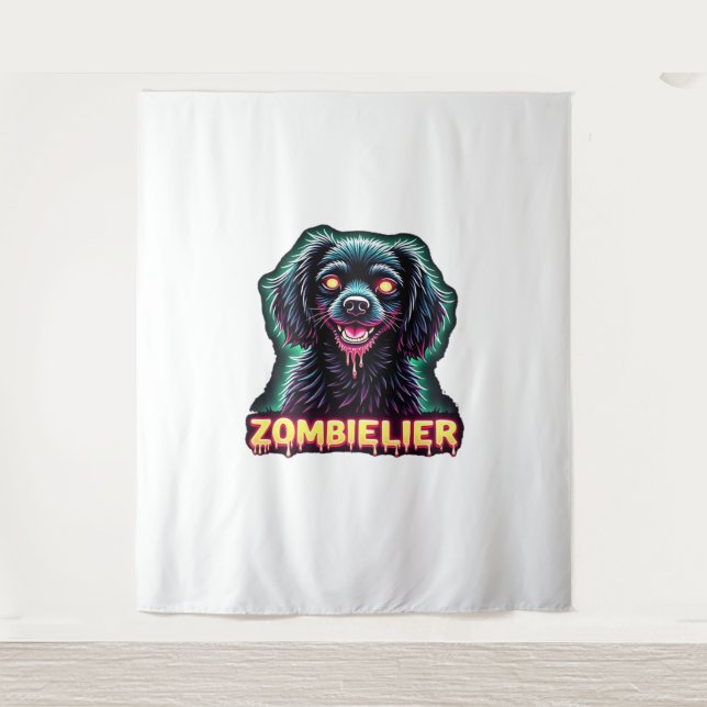 Cavalier King Charles Spaniel CKCS Zombie Dog Hall Wandteppich (Vorderseite)
