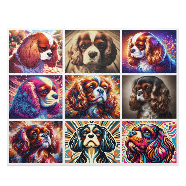 Cavalier King Charles Spaniel Collage-Puzzle Puzzle (Cavalier King Charles Spaniel Puzzle: Collage Comfort Spaniel Jigsaw)