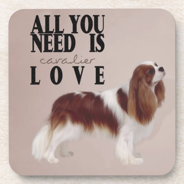 Cavalier King Charles Spaniel Cork Untersetzer (Vorderseite)