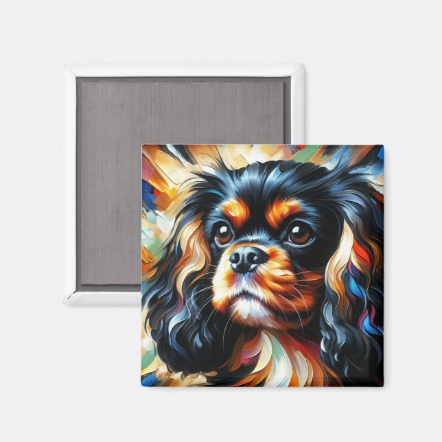 Cavalier King Charles Spaniel Dog Acrylic Print Magnet (Vorderseite/Rückseite)