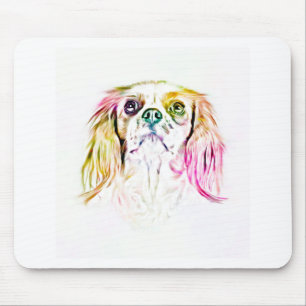 Cavalier King Charles Spaniel Dog Art Painting Mousepad