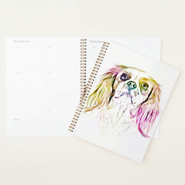 Cavalier King Charles Spaniel Dog Art Painting Planer (Anzeige)