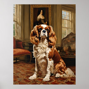 Cavalier King Charles Spaniel - Dog Art Print Poster