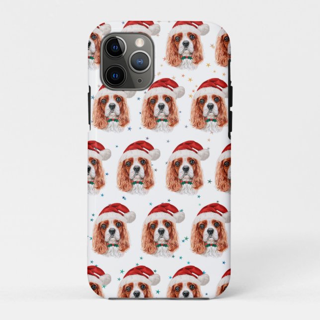 Cavalier King Charles Spaniel Dog Breed Christmas Case-Mate iPhone Hülle (Rückseite)