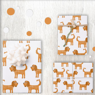 Cavalier King Charles Spaniel Dog Geschenkpapier Set