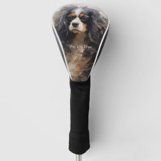 Cavalier King Charles Spaniel Dog im Wind 2003 Golf Headcover