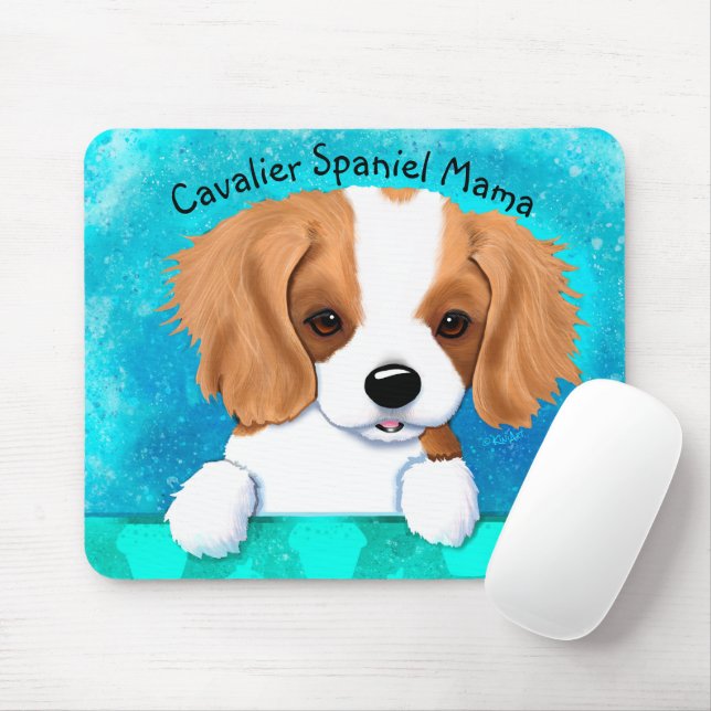 Cavalier King Charles Spaniel Dog Mousepad (Mit Mouse)