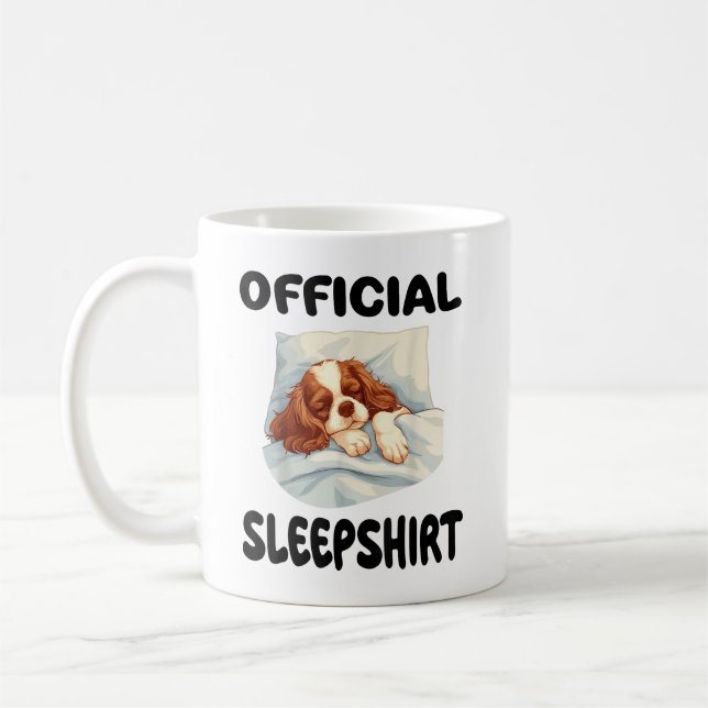 Cavalier King Charles Spaniel Dog Offiziell Sleeps Kaffeetasse (Links)