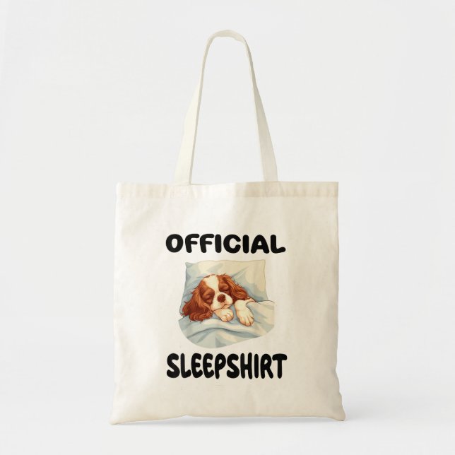 Cavalier King Charles Spaniel Dog Offiziell Sleeps Tragetasche (Vorne)