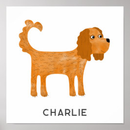 Cavalier King Charles Spaniel Dog Personalisiert Poster