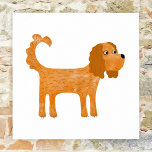 Cavalier King Charles Spaniel Dog Poster<br><div class="desc">Niedliches Ruby Cavalier King Charles Spaniel Hundedesign,  um Sie zum Lächeln zu bringen. Originelle Kunst von Nic Squirrell.</div>