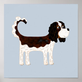 Cavalier King Charles Spaniel Dog Poster