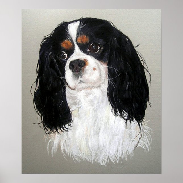 Cavalier King Charles Spaniel Dog Poster Print (Vorne)
