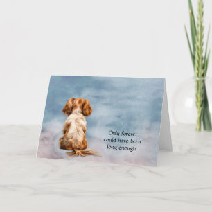 Cavalier King Charles Spaniel Dog Sympathy Card Feiertagskarte