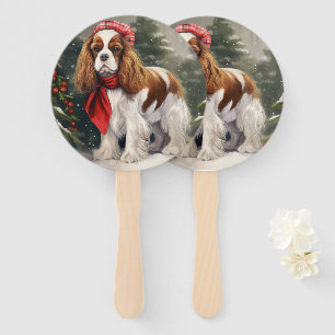 Cavalier King Charles Spaniel Dog Weihnachten Fächer