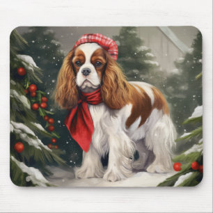 Cavalier King Charles Spaniel Dog Weihnachten Mousepad