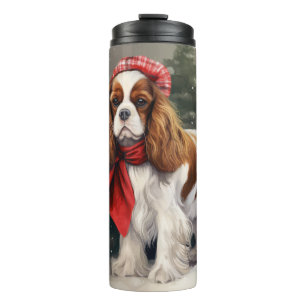 Cavalier King Charles Spaniel Dog Weihnachten Thermosbecher
