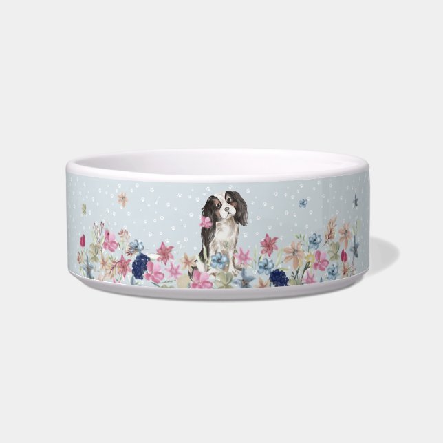 Cavalier King Charles Spaniel Dog with paws Napf (Vorderseite)