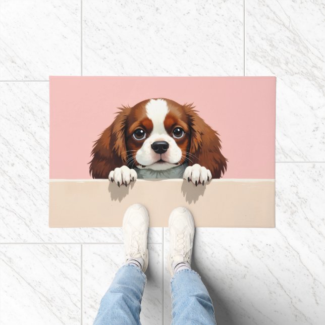 Cavalier King Charles Spaniel Doormat Art Fußmatte (Indoor)