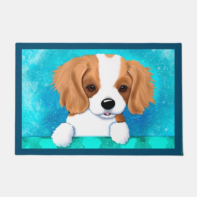 Cavalier King Charles Spaniel Doormat Fußmatte (Vorderseite)